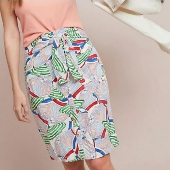 ANTHROPOLOGIE Conversations Umbrella Skirt size 2 - Picture 1 of 5